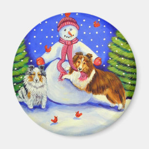 Aimant Shetland Sheepdog Magazine