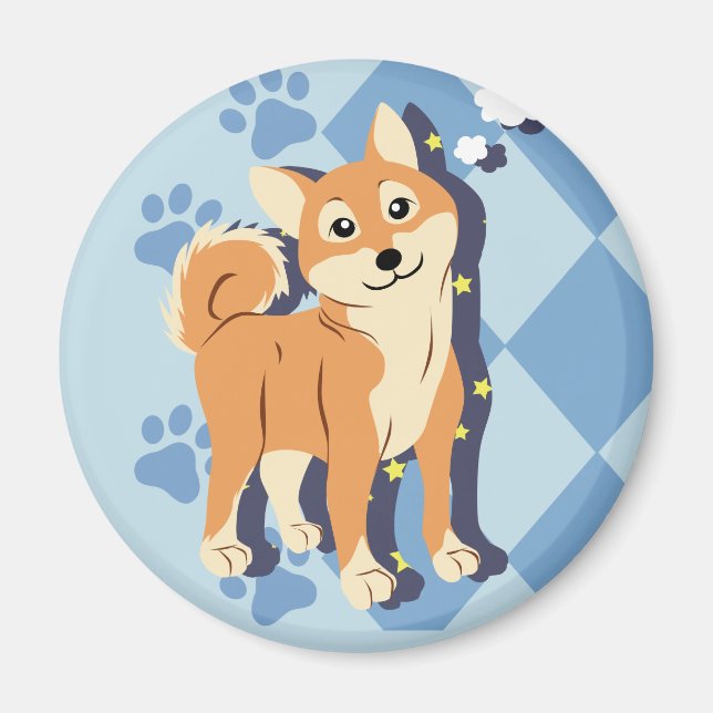 Aimant Shiba Inu (Devant)