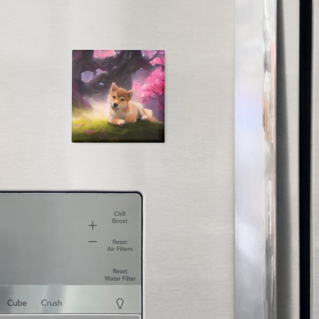 Aimant Shiba Inu Imaginaire Anime (In situ (réfrigérateur))
