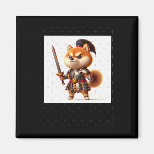 Aimant Shiba Warrior #1 Sticker à épée