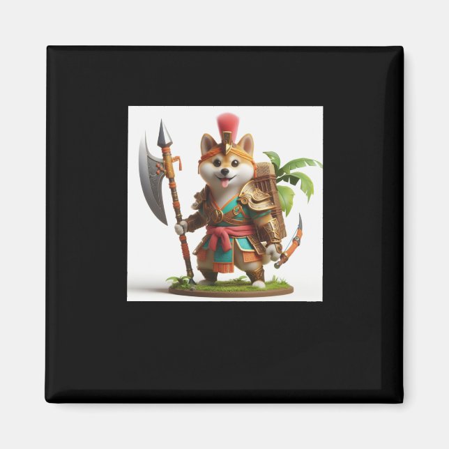 Aimant Shiba Warrior #9 Halberd Sticker (Devant)