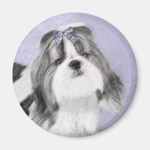Aimant Shih Tzu Painting - Cute Original Dog Art