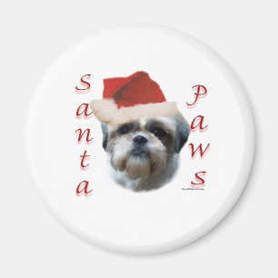 Aimant Shih Tzu Père Noël Paws