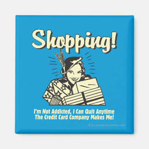 Aimant Shopping : Je ne suis pas accro