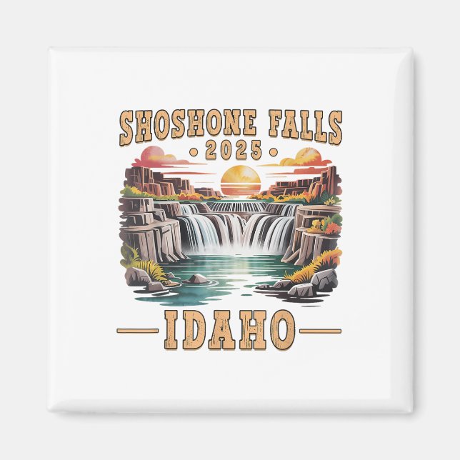 Aimant Shoshone Falls 2025 Idaho Road Trip Vacation Adven (Devant)