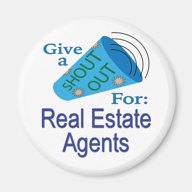 Aimant Shout for Real Estate Agents (Devant)