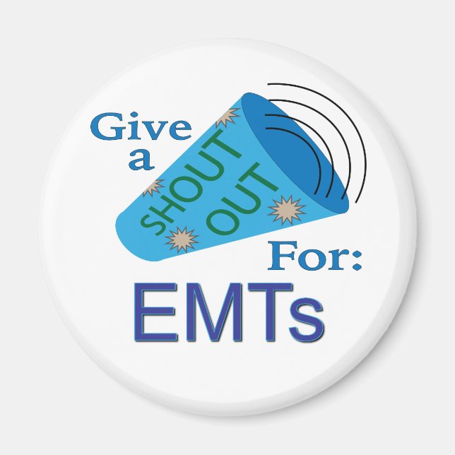 Aimant Shout Out for EMTs (Devant)