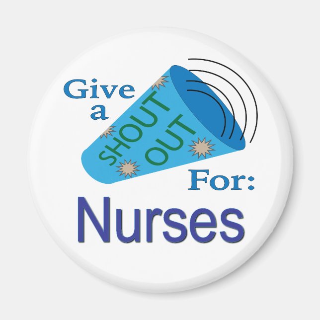 Aimant Shout Out for Nurses (Devant)