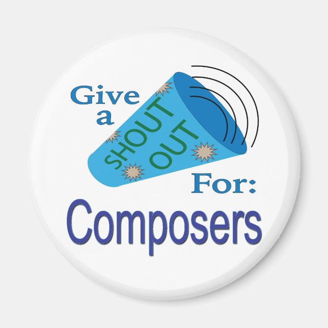 Aimant Shout Out pour les compositeurs (Devant)