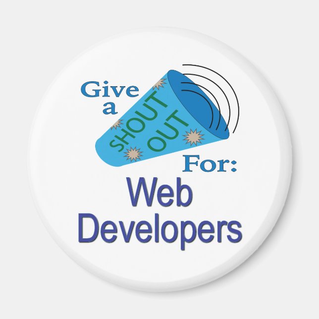 Aimant Shout Out pour les développeurs Web (Devant)