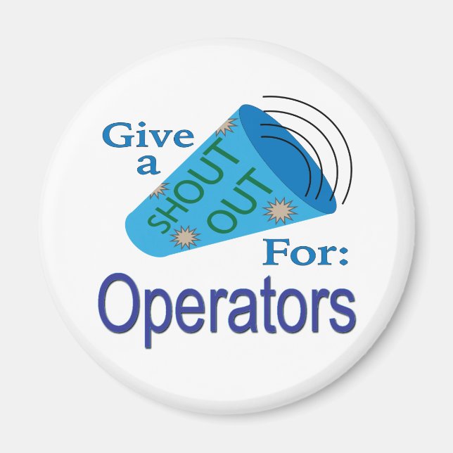 Aimant Shout Out pour les opérateurs (Devant)