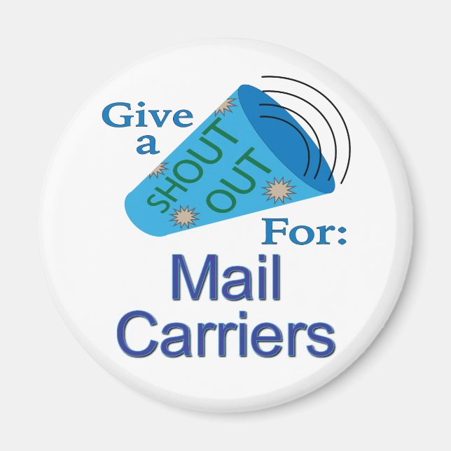 Aimant Shout Out pour les transporteurs de courrier (Devant)