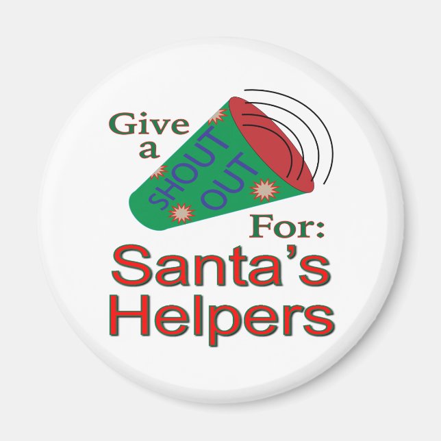 Aimant Shout Out pour Père Noël Helpers (Devant)