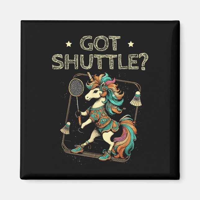 Aimant Shuttle Badminton Player Shuttle Racket (Devant)