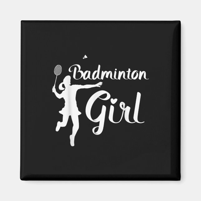 Aimant Shuttle Girls - Badminton Girl (Devant)
