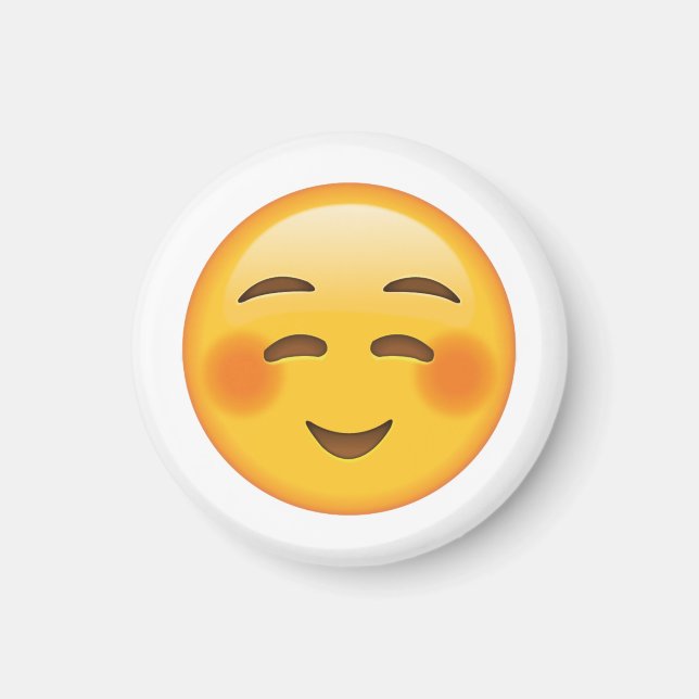Aimant Shyly Smiling Face - Emoji (Devant)