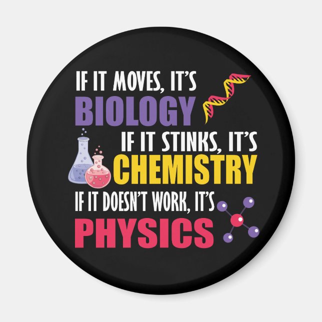 Aimant Si ça bouge c'est la biologie (Devant)
