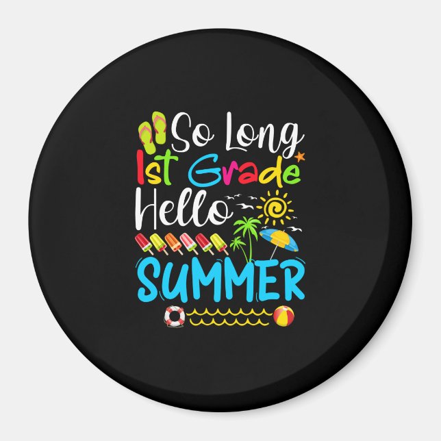 Aimant Si Long 1E Année Bonjour Été Dernier Jour De L'Éco (Devant)