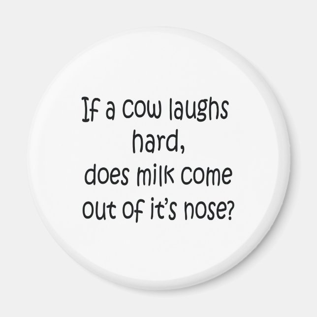 Aimant Si Une Vache rit Dur (Devant)
