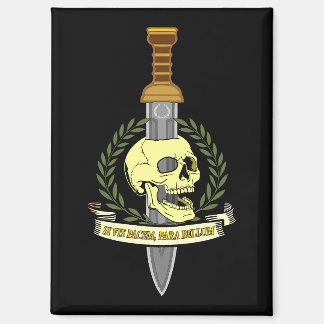 Aimant Si Vis Pacem, Para Bellum.. Skull