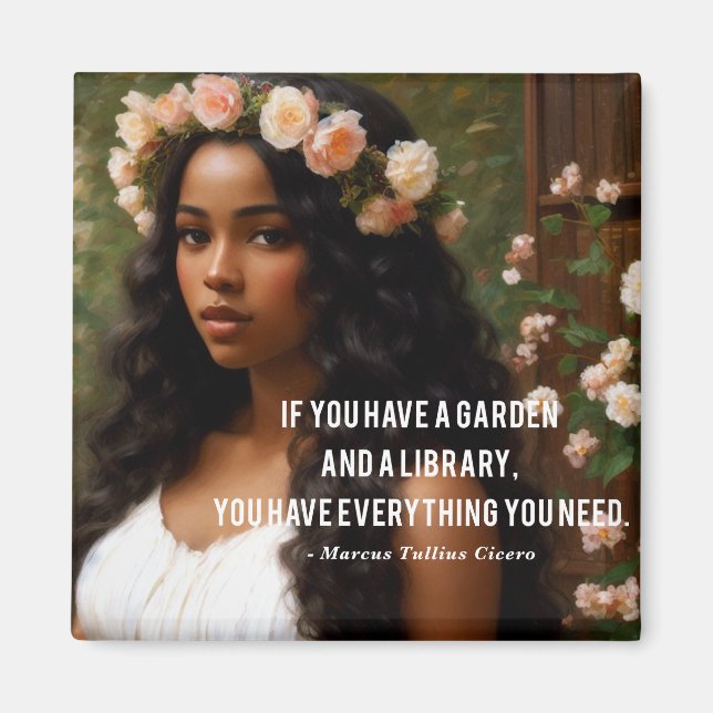 Aimant Si Vous Avez Un Devis De Bibliothèque De Jardins C (Devant)