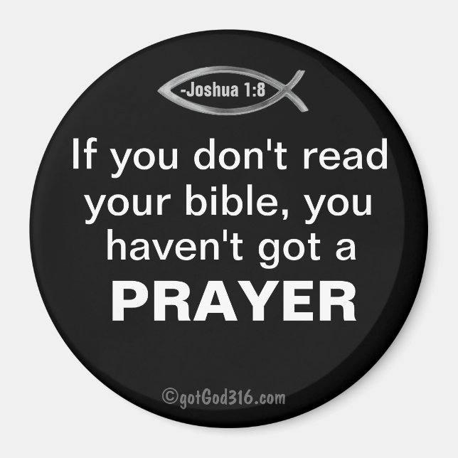 Aimant Si vous ne lisez pas votre bible gotGod316.com (Devant)
