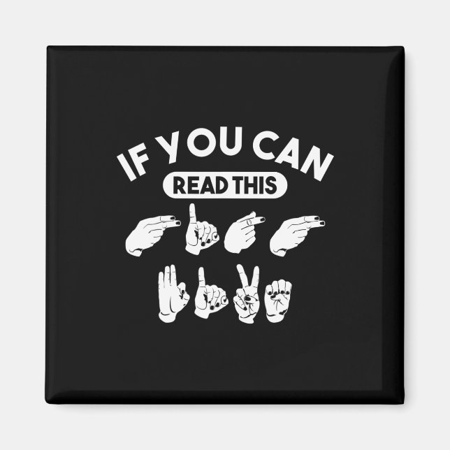 Aimant Si Vous Pouvez Lire Ce "High Five". Sensibilisatio (Devant)
