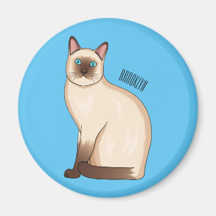 Aimant Siamese cat cartoon