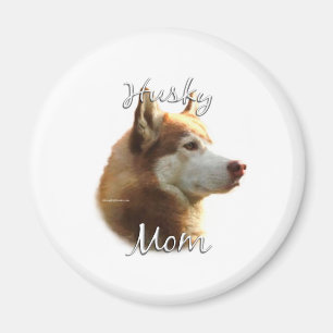 Aimant Sibérie Husky (rouge) Maman 2