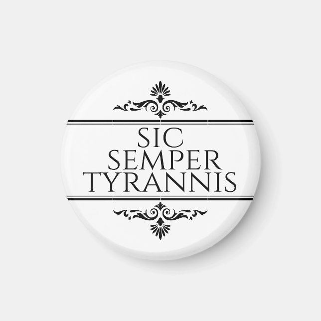 Aimant Sic Semper Tyrannis (Devant)