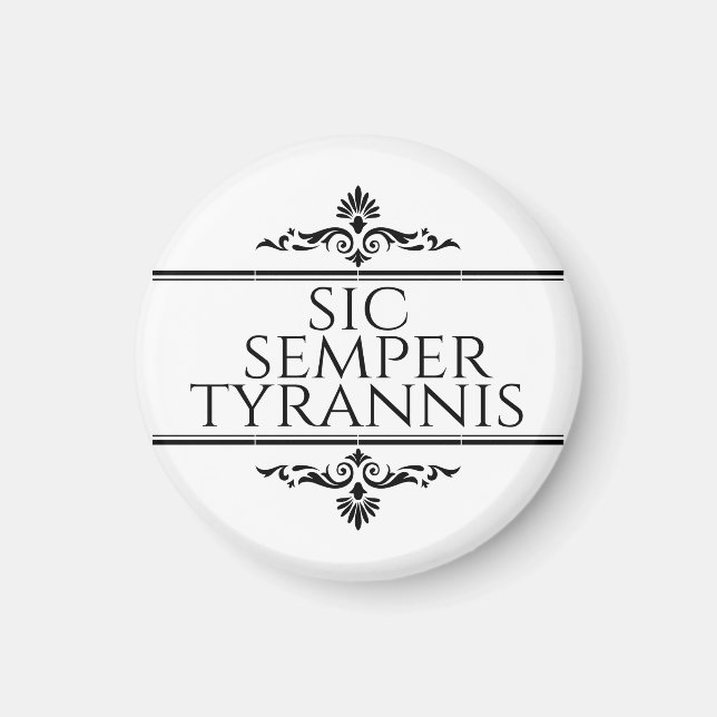 Aimant Sic Semper Tyrannis (Devant)