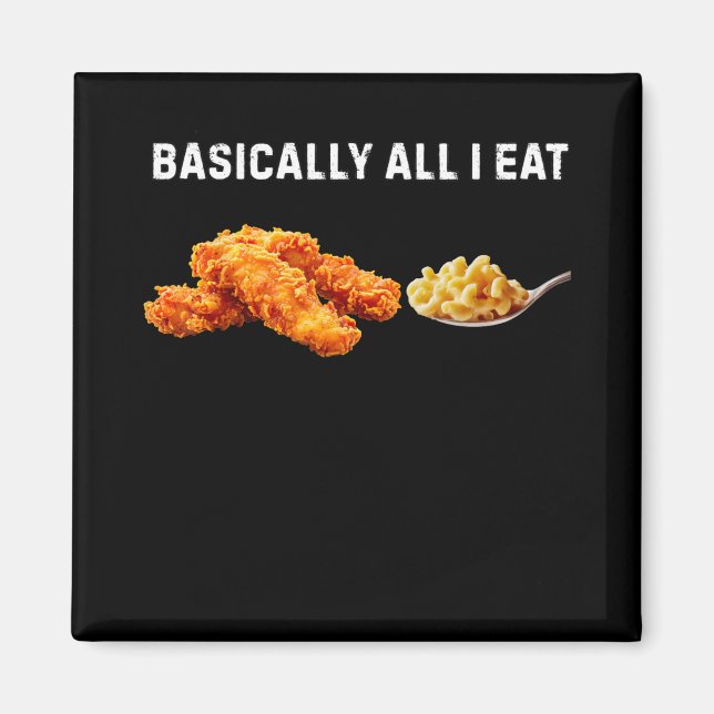 Aimant Sically Tout ce que je mange Tendres de Poulet Mac (Devant)