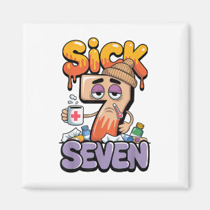 Aimant Sick Seven Six Seven 6 7 Drôle 67 Argot Gen Alpha
