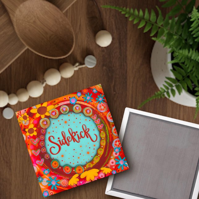 Aimant Sidekick Cute Ami tendance Funny Inspirivity (Créateur téléchargé)