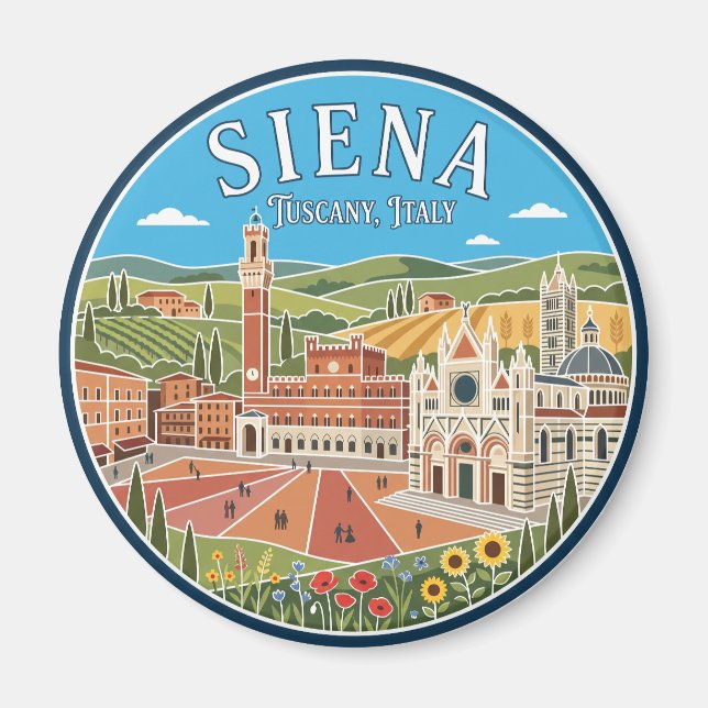 Aimant Sienne Italie (Devant)
