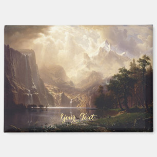 Aimant Sierra Nevada CA Paysage Art Vintage Monogramme