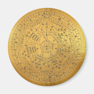 Aimant Sigillum Dei Sceau de Dieu Angelic John Dee Diagra