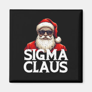 Aimant Sigma Claus Père Noël Funny Noël Rizz Le Rizzler