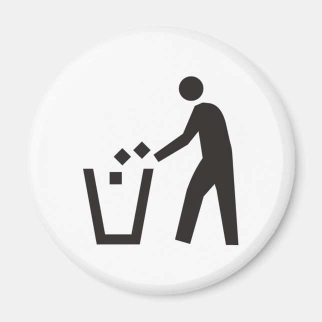 Aimant Signal de la poubelle (Devant)