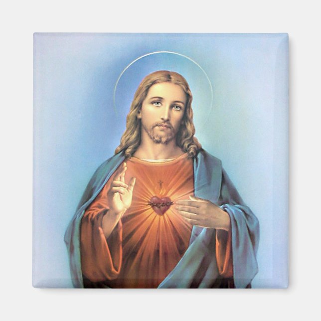 Aimant Signal de paix/Jésus (Devant)