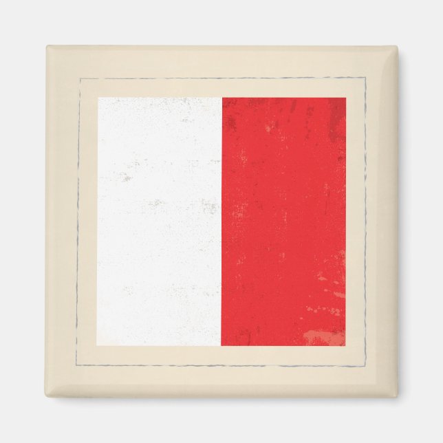 Aimant Signal lettre nautique "H" (Devant)