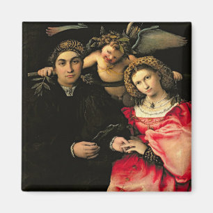 Aimant Signataire Marsilio Cassotti et sa femme, Faustina