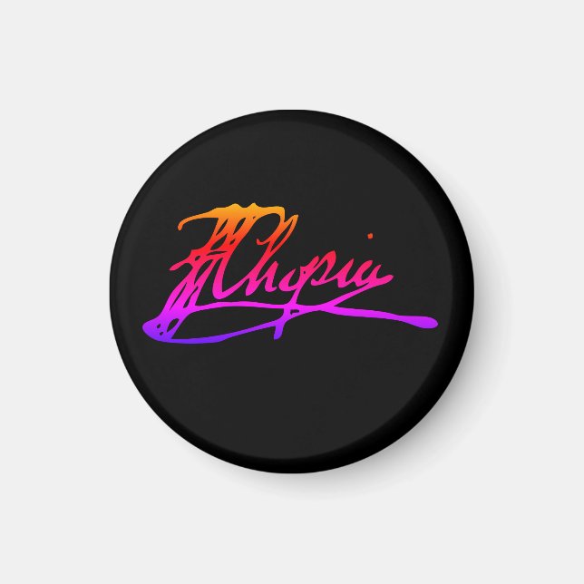 Aimant Signature de Frédéric Chopin (Devant)