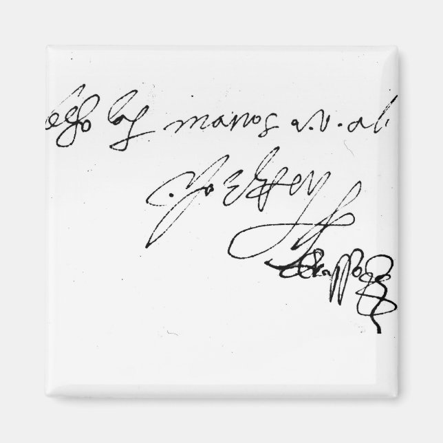Aimant Signature de Lady Jane Grey (Devant)