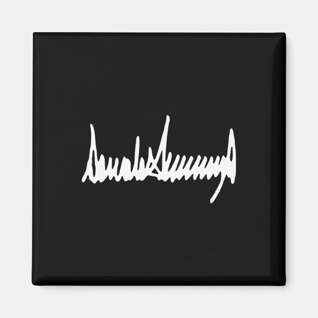 Aimant Signature du président Trump Inauguration 2025 47e (Devant)
