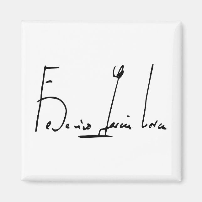Aimant Signature Federico García Lorca (Devant)
