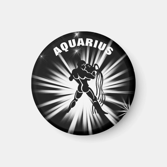 Aimant signe Aquarius (Devant)
