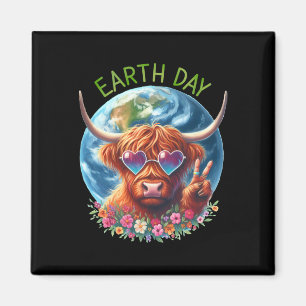 Aimant SIGNE DE LA PAIX Vache Heifer Animal Saving Eart