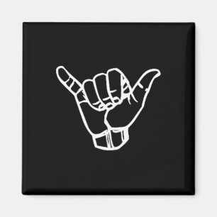 Aimant Signe de surf Shaka Cool Cadeau de surf vintage su