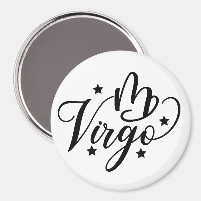 Aimant Signe du zodiaque Vierge (Recto/Verso)